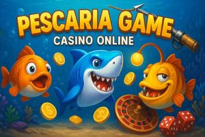 Interface do jogo de pescaria no app do 55D cassino